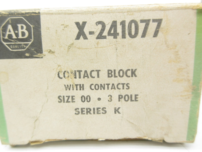 ALLEN BRADLEY X-241077 SER. K (BK/GR) NSMP