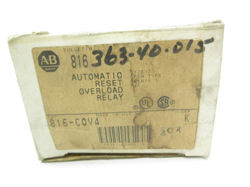 ALLEN BRADLEY 816-COV4 SER. K 600VAC 32A (BK/YL) NSMP