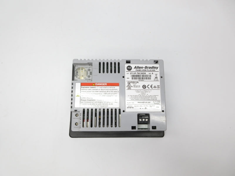 ALLEN BRADLEY 2711P-T6C20D8 SER. A 24VDC UNMP