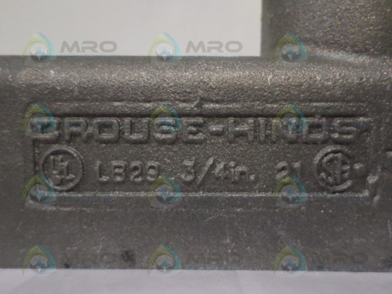 CROUSE-HINDS LB29 CONDUIT OUTLET BODY NSNP
