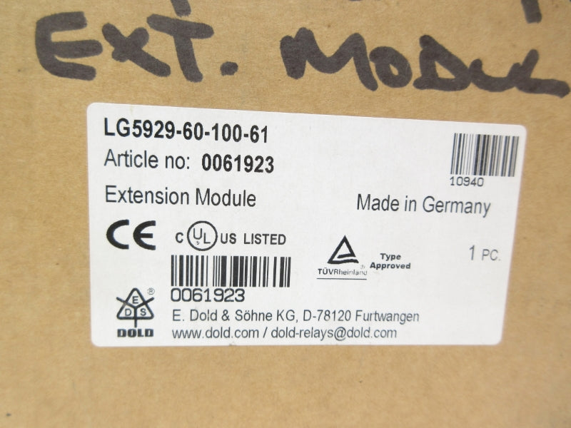 E. DOLD & SOHNE LG5929-60-100-61 24VAC/DC NSMP