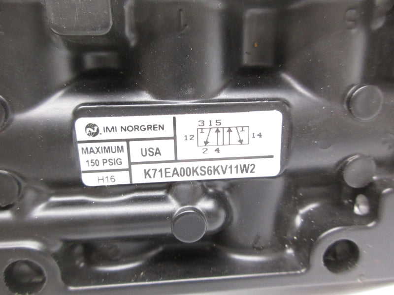 IMI NORGREN K71EA00KS6KV11W2 24VDC 0.25A 150PSI UNMP