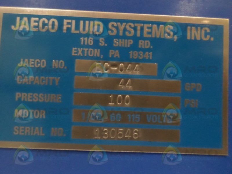 JAECO FLUID SYSTEMS  EC-044 NSMP
