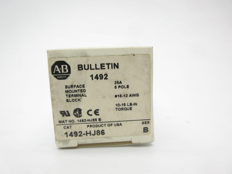 ALLEN BRADLEY 1492-HJ86 SER. B 25A (WH) NSMP
