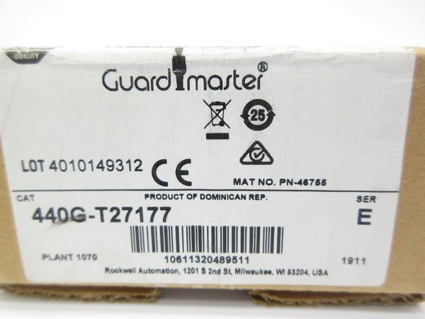 ALLEN BRADLEY 440G-T27177 SER. E 24VAC/DC 10A (BR/WH) NSMP