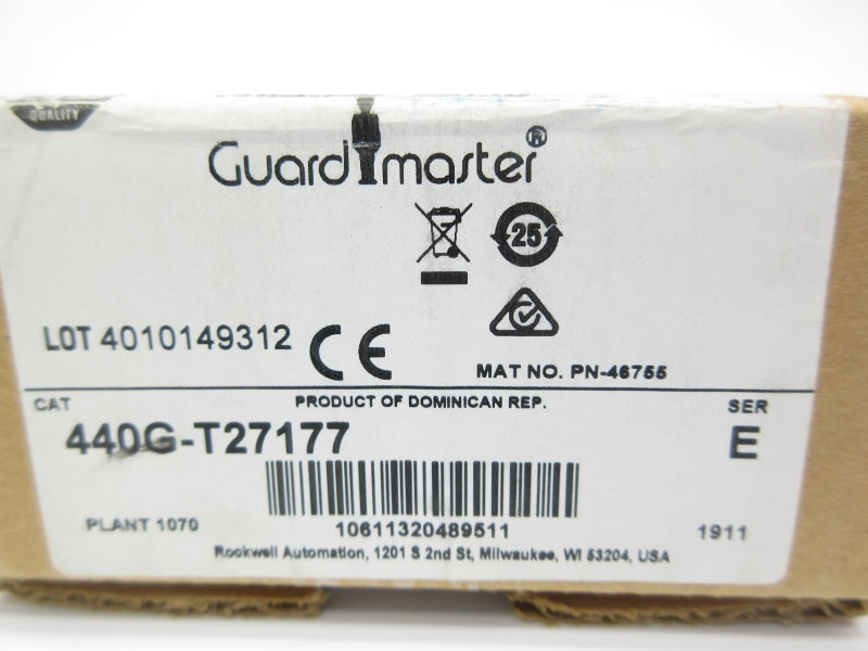 ALLEN BRADLEY 440G-T27177 SER. E 24VAC/DC 10A (BR/WH) NSMP