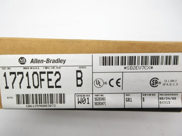 ALLEN BRADLEY 1771-OFE2 SER. B F/W B DATE: 2000 NSFS