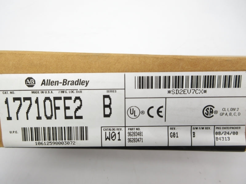 ALLEN BRADLEY 1771-OFE2 SER. B F/W B DATE: 2000 NSFS
