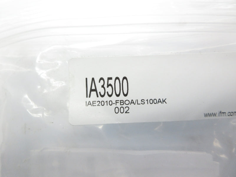 IFM EFECTOR IAE2010-FBOA/LS100AK IA3500 NSMP