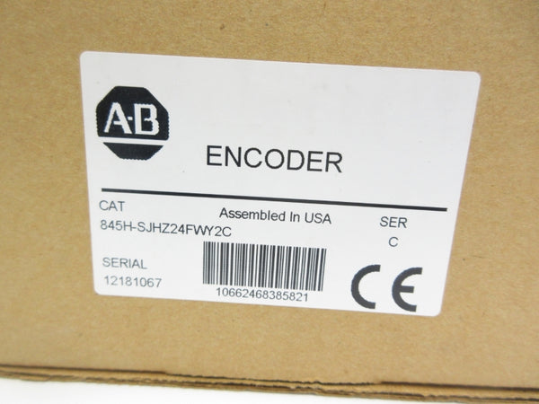 ALLEN BRADLEY 845H-SJHZ24FWY2C SER. C 8-24VDC (BR/WH) NSMP
