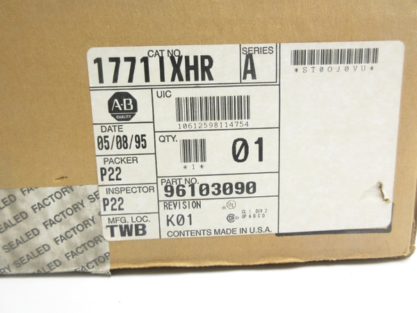 ALLEN BRADLEY 1771-IXHR SER. A 5VDC 0.75A NSMP