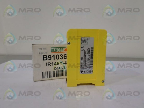 BENDER IR145Y-423 INSULATION MONITORING DEVICE NSMP