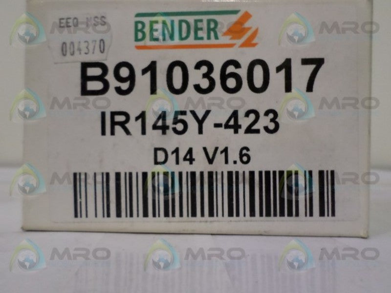 BENDER IR145Y-423 INSULATION MONITORING DEVICE NSMP