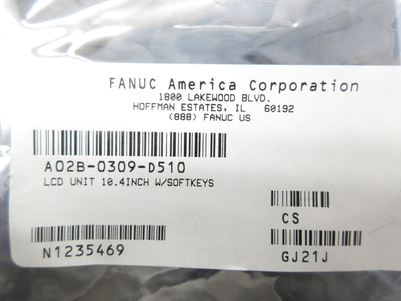 FANUC A02B-0309-D510 10.4" UNMP