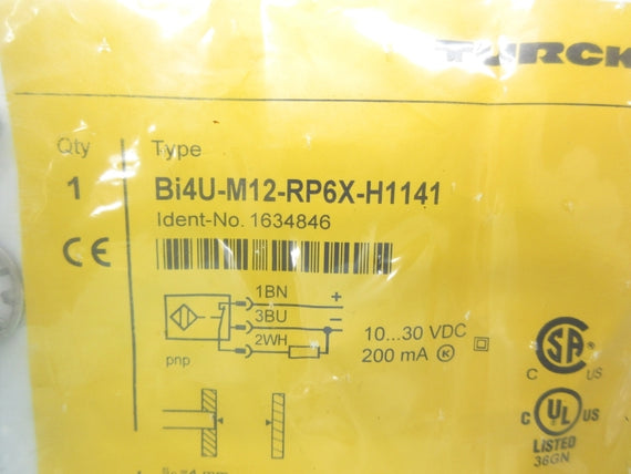 TURCK BI4U-M12-RP6X-H1141 1634846 10-30VDC NSMP