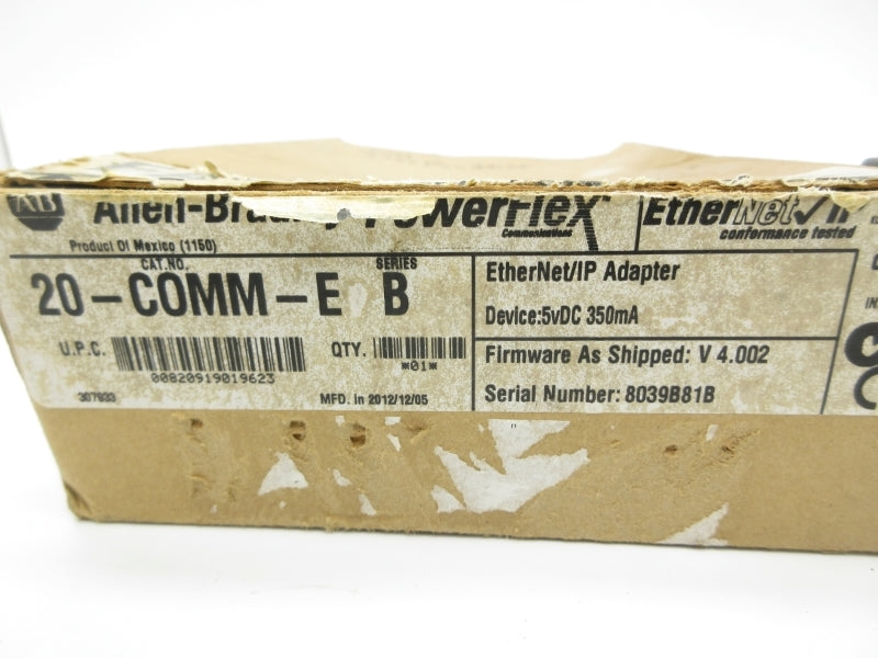 ALLEN BRADLEY 20-COMM-E SER. B F/W 4.002 5VDC NSMP