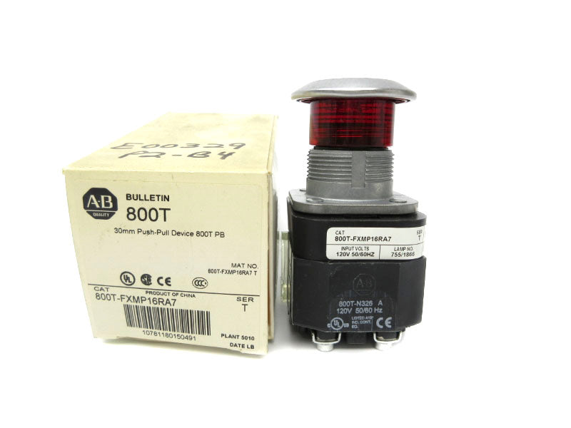 ALLEN BRADLEY 800T-FXMP16RA7 SER. T 120VAC (WH) NSMP