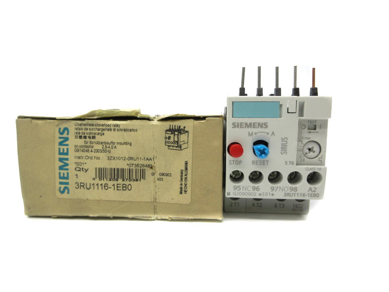 SIEMENS 3RU1116-1EB0 2.8-4.0A NSMP