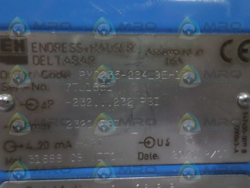 ENDRESS & HAUSER PMD235-2B4L9EH1B TRANSMITTER NSNP