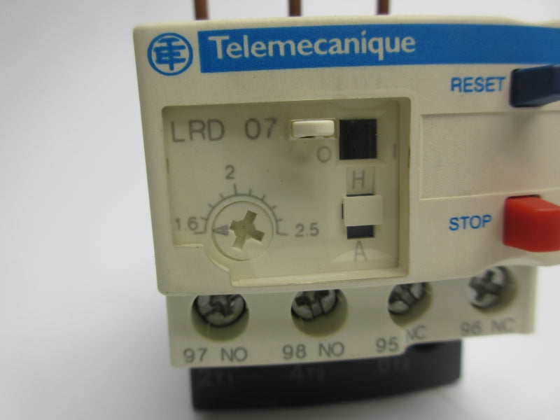 TELEMECANIQUE LRD07 600VAC 1.6-2.5A NSNP