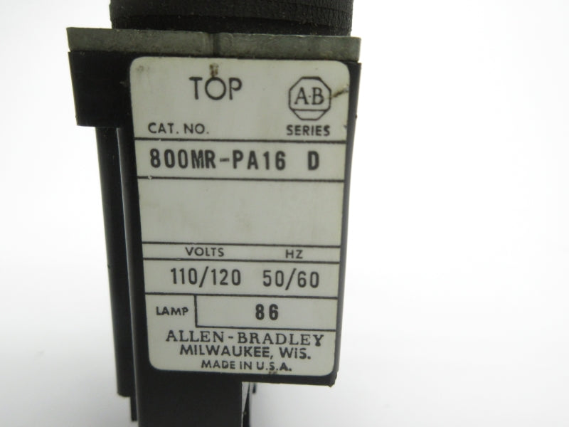 ALLEN BRADLEY 800MR-PA16 SER. D 110/120V UNMP