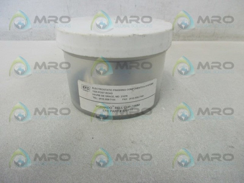 EFC 670T77 VORNADO BELL CUP * NEW IN ORIGINAL PACKAGE *