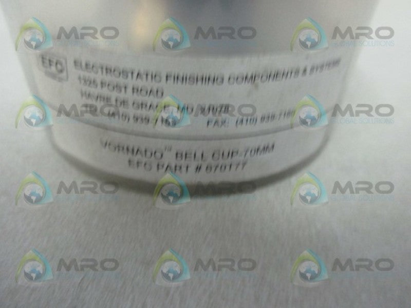 EFC 670T77 VORNADO BELL CUP * NEW IN ORIGINAL PACKAGE *