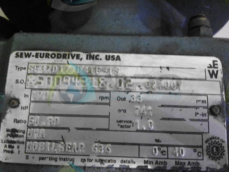 SEW-EURODRIVE DFT71D4TF-1S MOTOR  NSNP