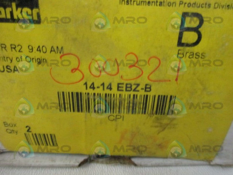 PARKER 14-14-EBZ-B CPI FITTING (BOX OF 2)  NSMP