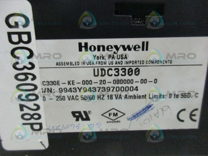 HONEYWELL DC330E-KE-000-20-000000-00-0 TEMPERATURE CONTROLLER  UNMP