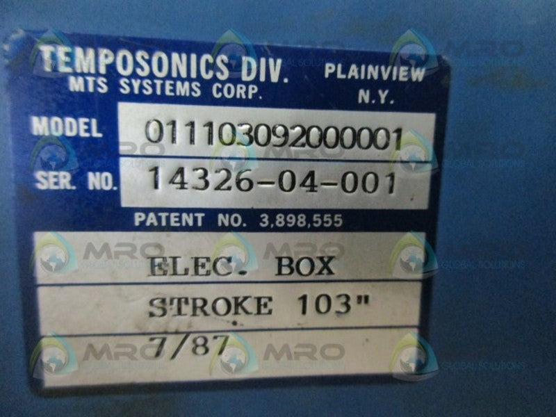 TEMPOSONICS 011103092000001 TRANSDUCER  UNMP