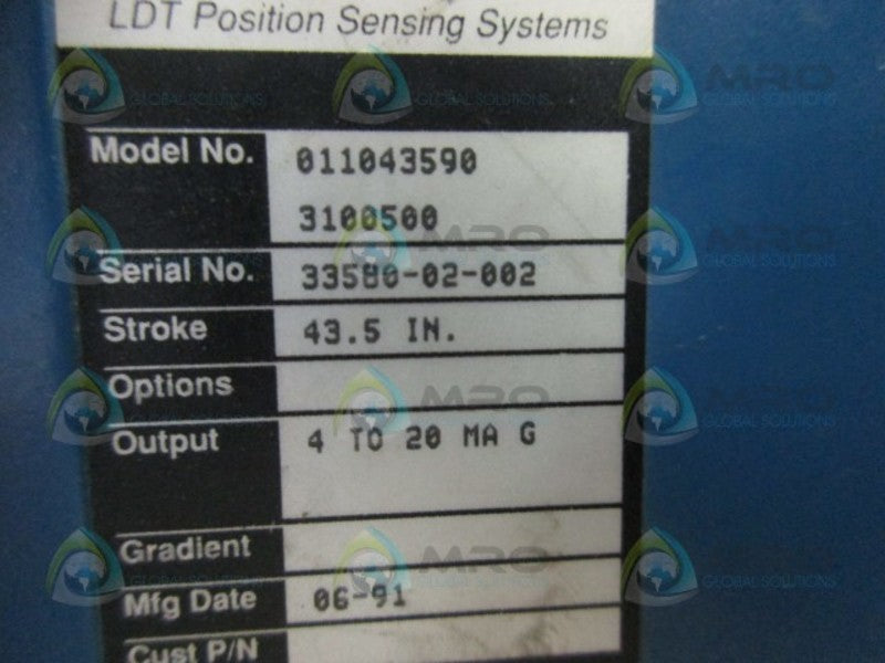TEMPOSONICS 011043590-3100500 ELECTRIC BOX 43.5"  UNMP