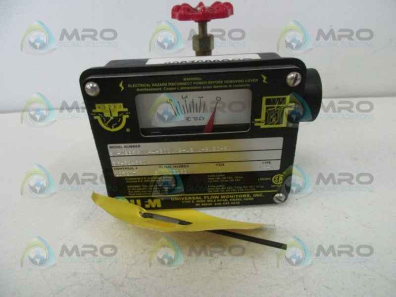 UNIVERSAL SN-ASB5GMV-4-300V.9-A2NU-2.50-5U FLOW MONITOR  NSNP