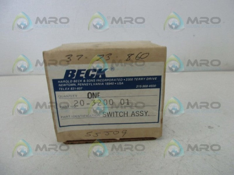 BECK 20-3200-01 SWITCH ASSEMBLY  NSMP