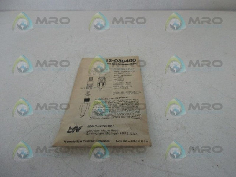 BW CONTROLS 12-038400 ONE WIRE CONNECTOR BRASS  NSMP