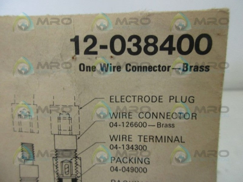 BW CONTROLS 12-038400 ONE WIRE CONNECTOR BRASS  NSMP