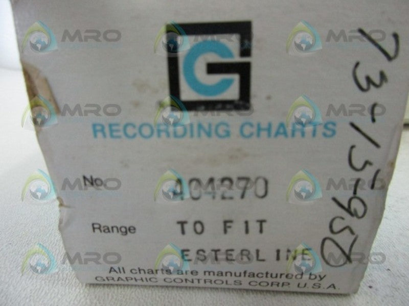 GRAPHIC CONTROLS 404270 RECORDING CHART  NSMP