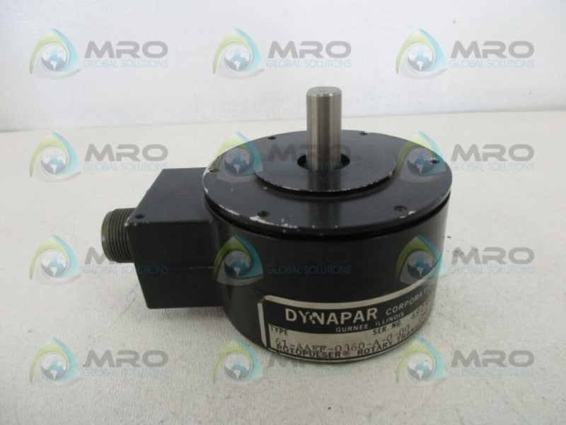 DYNAPAR 61-AAEF-0360-A-0-00 ROTOPULSER ROTARY TRANSDUCER  UNMP