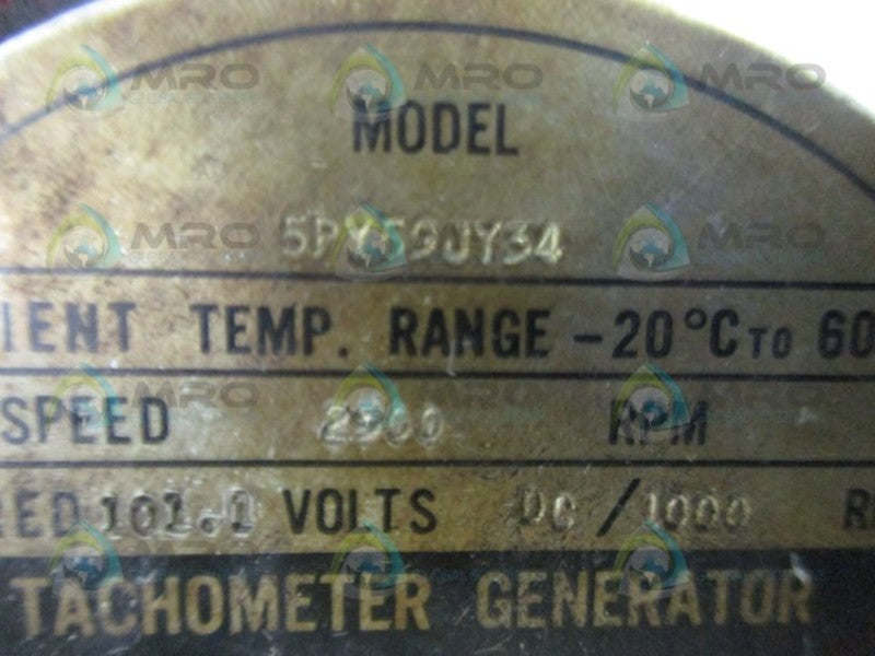 RELIANCE ELECTRIC 5PY59JY34 TACHOMETER GENERATOR  UNMP