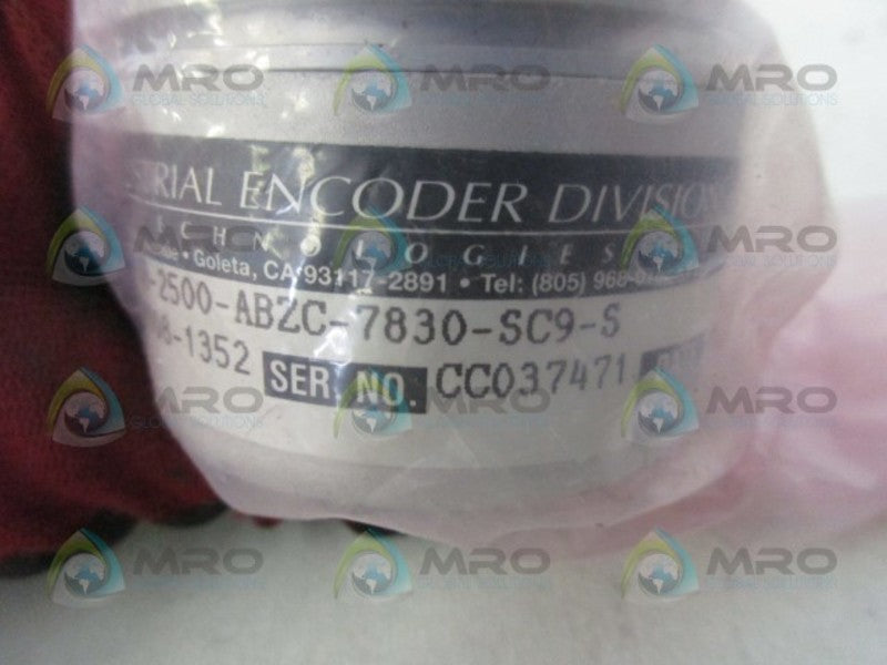 BEI L25R-SB-2500-ABZC-7830-SC9-S INCREMENTAL ENCODER  NSMP
