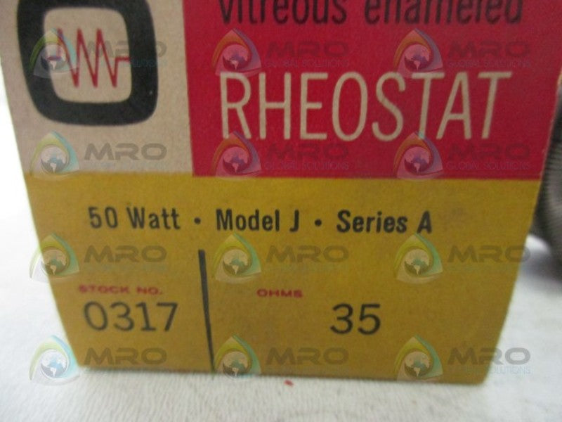 OHMITE 0317 MODEL J RHEOSTAT  NSMP