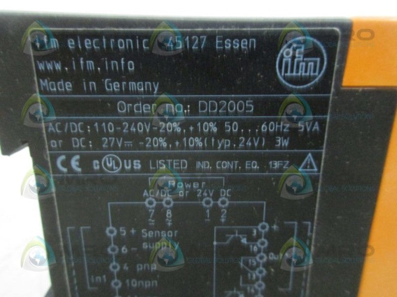IFM EFECTOR DD2005 MONITOR  NSMP