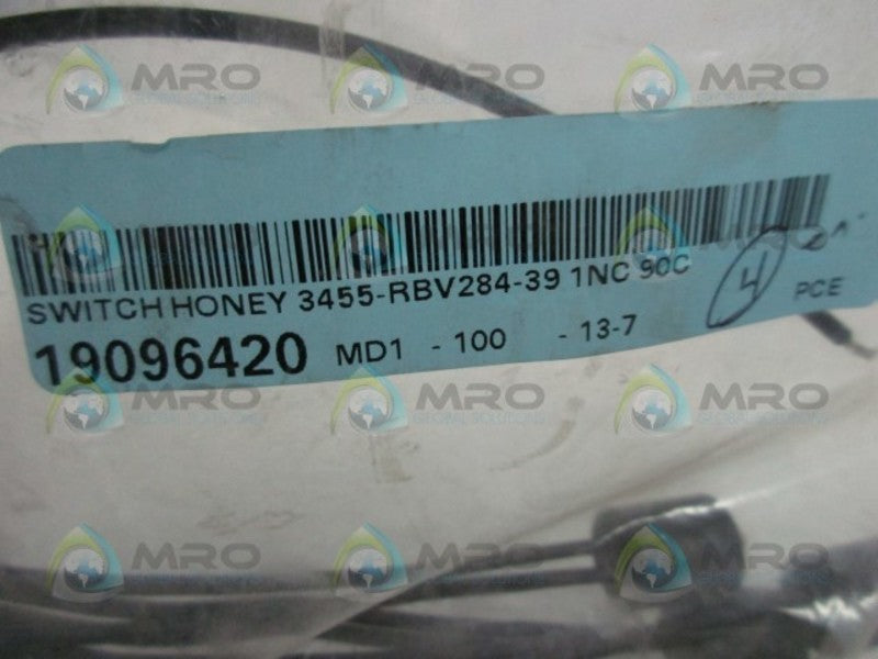 HONEYWELL 3455-RBV284-39 2-WIRE TEMPERATURE SWITCH  NSNP