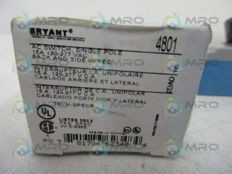 BRYANT 4801 AC SWITCH  NSMP