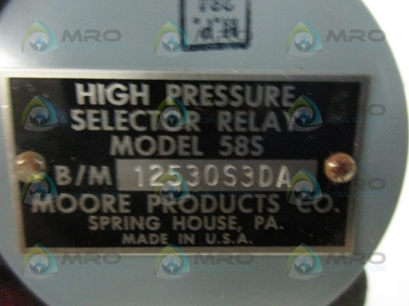 MOORE PRODUCTS MODEL 58S  NSMP