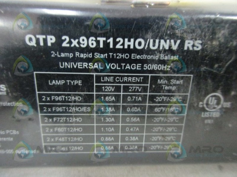 SYLVANIA 2X96T12H0/UNV ELECTRONIC BALLAST  NSMP
