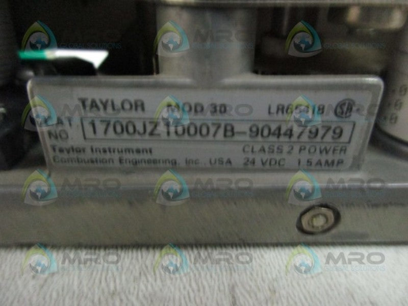 TAYLOR 1700JZ10007B CONTROLLER PROCESS RECORDER  UNMP
