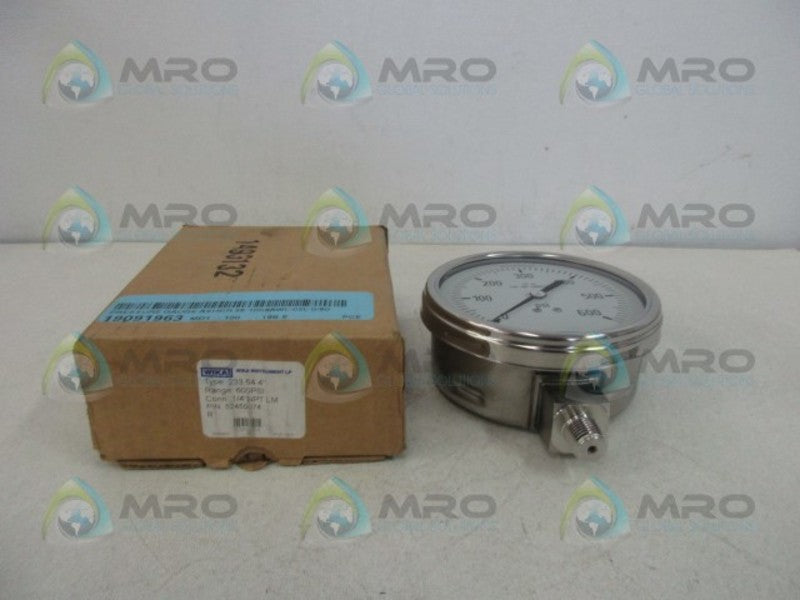 WIKA 233.54 4" OIL FILLED PRESSURE GAUGE  NSMP