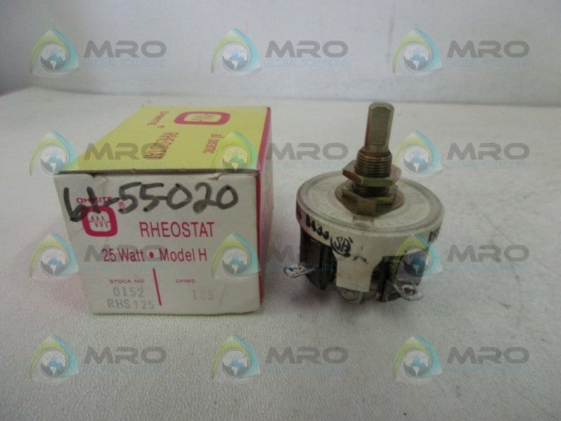 OHMITE RHS125 MODEL H RHEOSTAT  NSMP