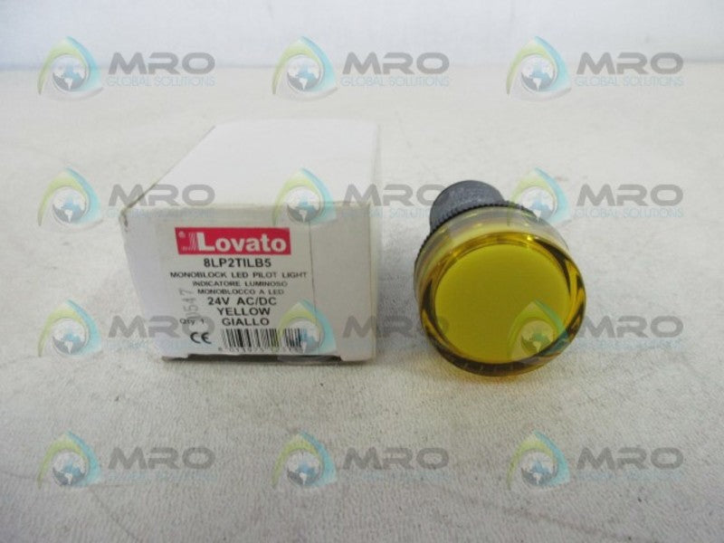 LOVATO 8LP2TILB5 MONOBLOCK YELLOW LED PILOT LIGHT  NSMP